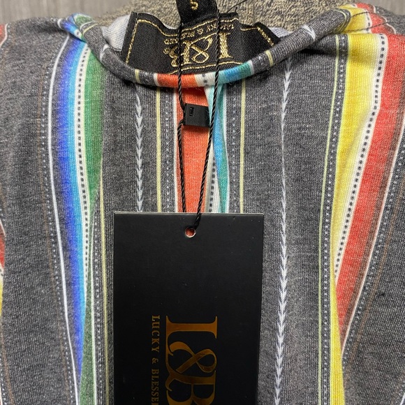 Lucky & Blessed Serape Lace Top Size Small NWT - Picture 6 of 7